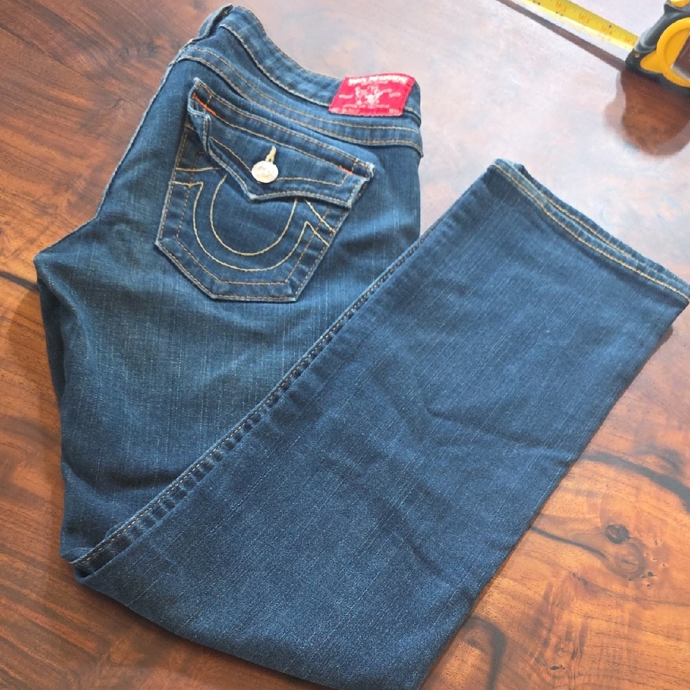 🔥True Religion 🔥Dark Blue 🔥Straight Leg Jeans🔥Like New🔥